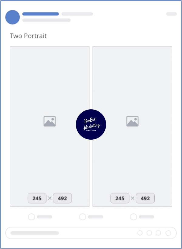 kích thước ảnh facebook 2 hình đứng