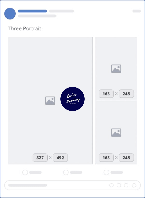 kích thước ảnh hiển thị facebook 3 hình đứng