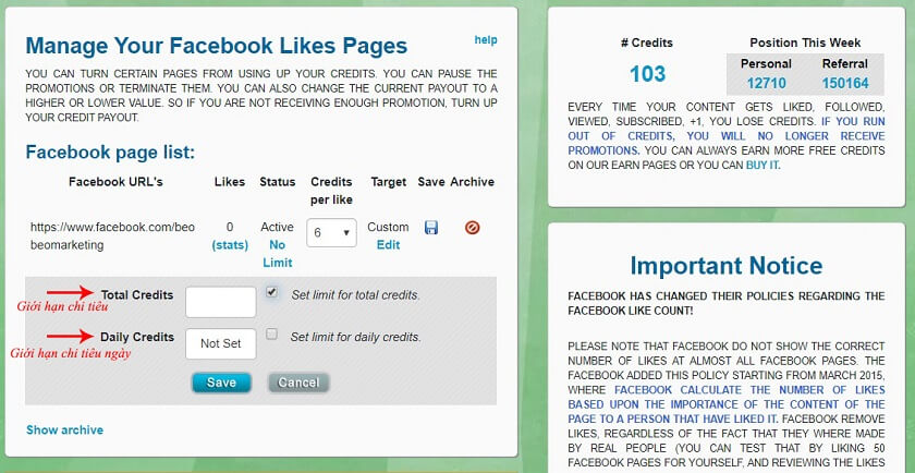 trao đổi like trên fb
