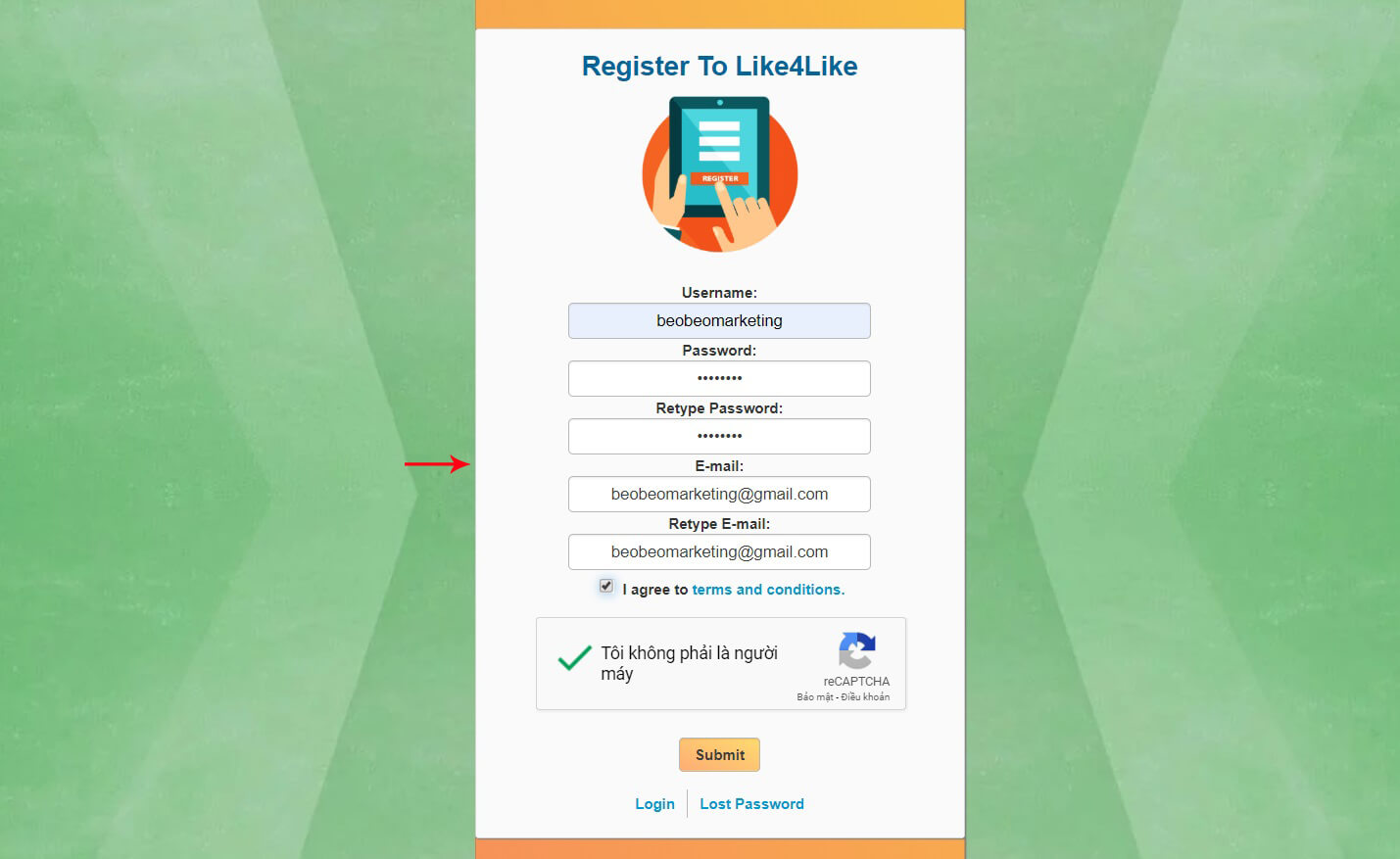 trao đổi like fanpage