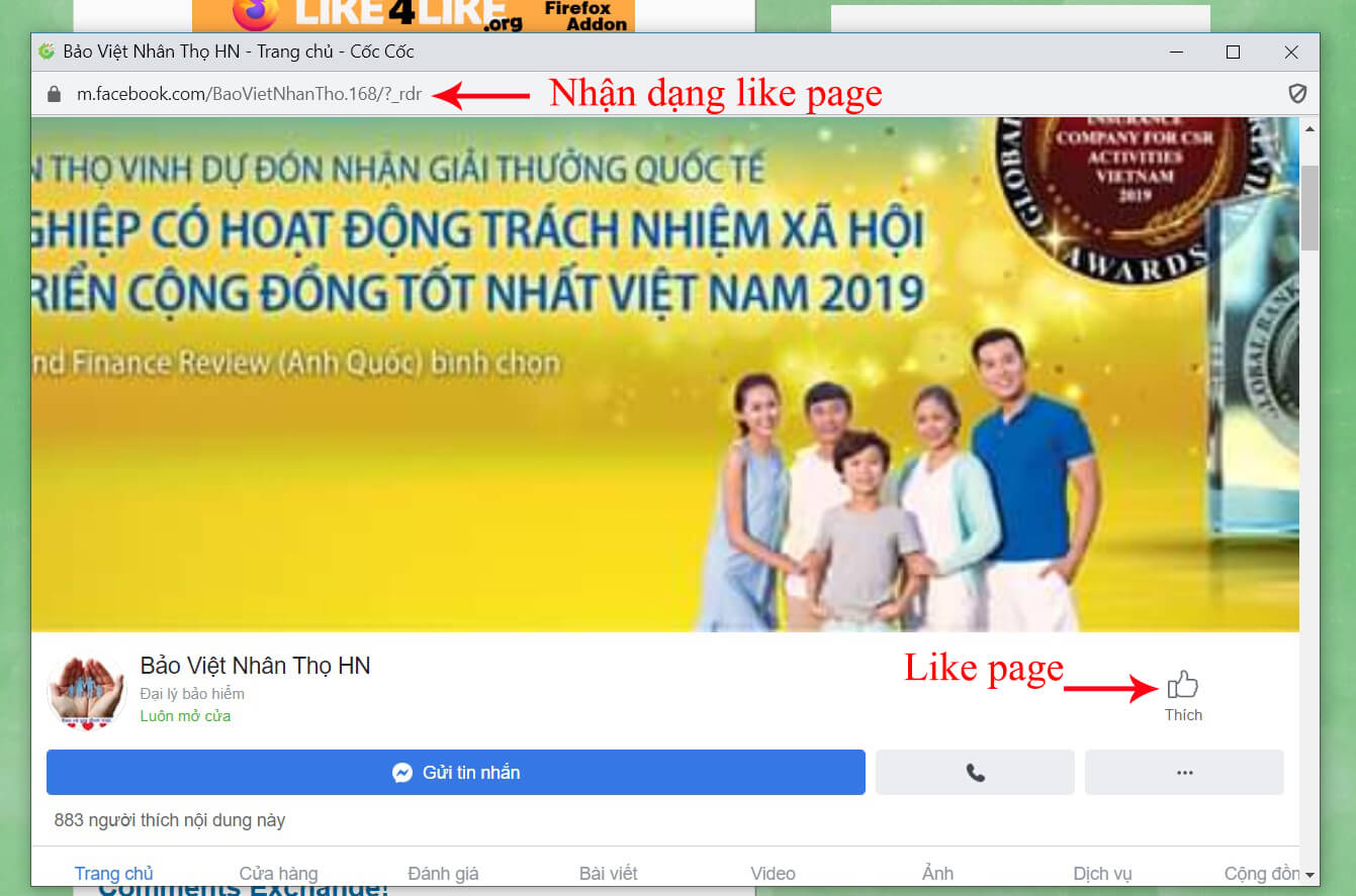 trao đổi like fb