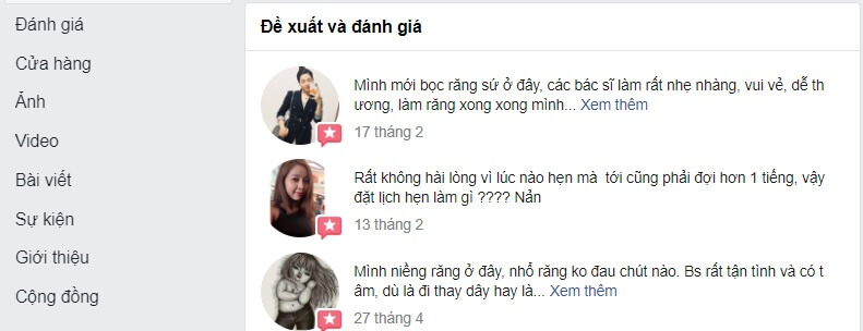xóa đánh giá page