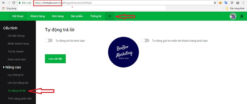 cài đặt tự trả lời comment trên facebook