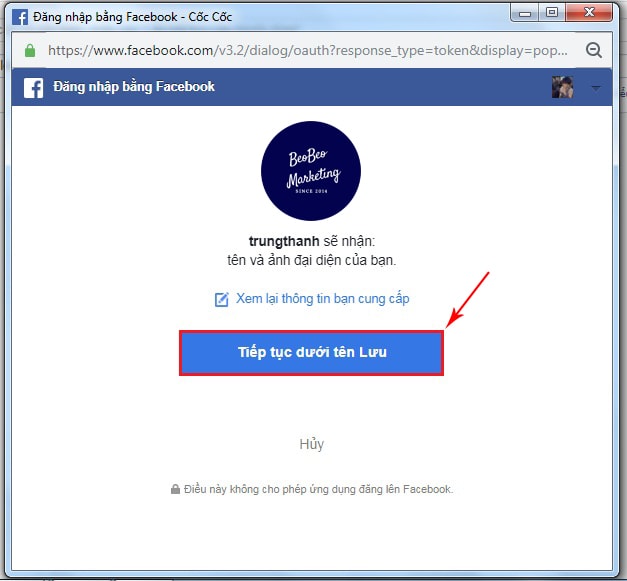 cách lấy token facebook