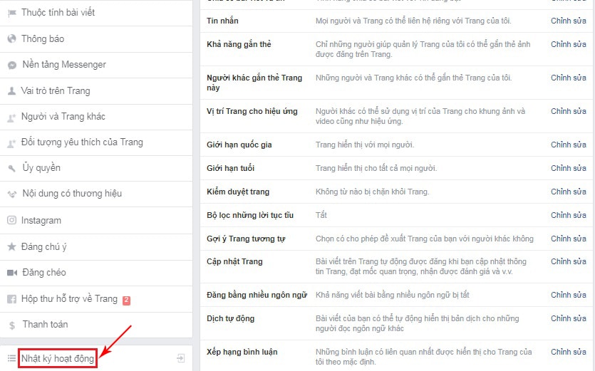 cách mở lại bài viết đã ẩn trên facebook
