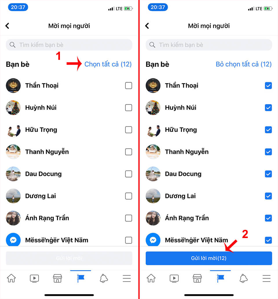 cách mời bạn bè like page trên facebook
