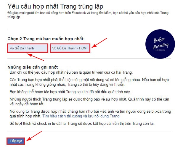 gộp page