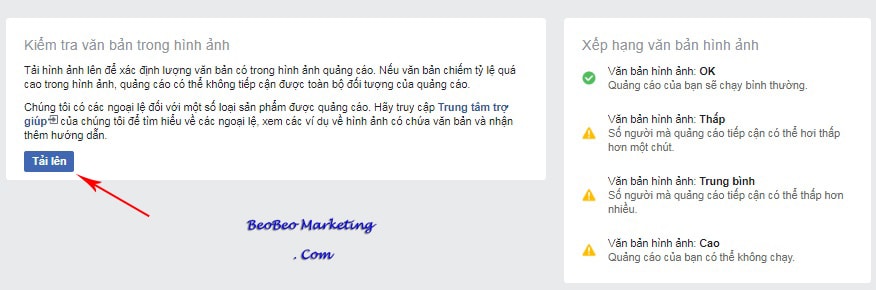 kiểm tra text trong facebook