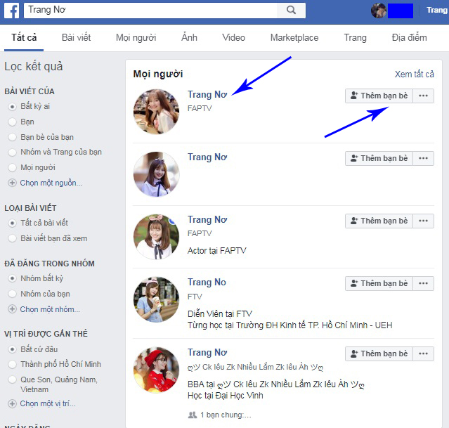 Seo facebook cá nhân