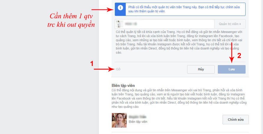 thay đổi chủ sở hữu trang page