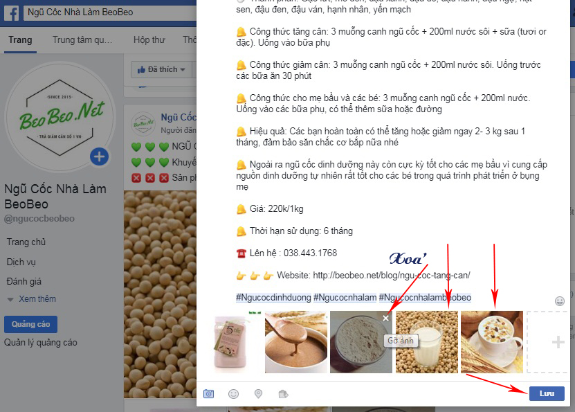 thêm ảnh vào bài viết trên facebook