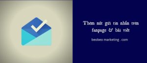 thêm nút nhắn tin trên fanpage