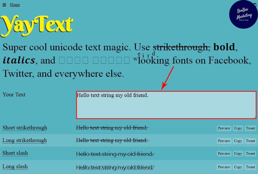 viết chữ in đậm trong facebook