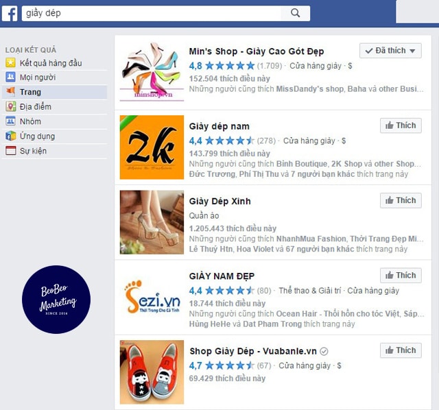 auto đánh giá fanpage