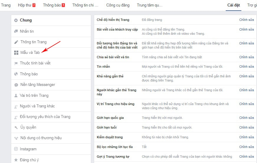 Cách thêm tab cho fanpage trên facebook
