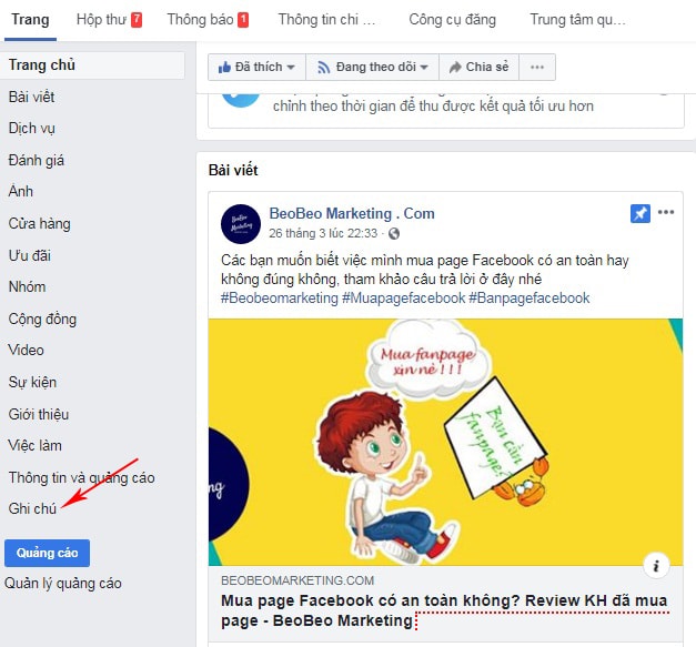 Cách thêm tab Facebook