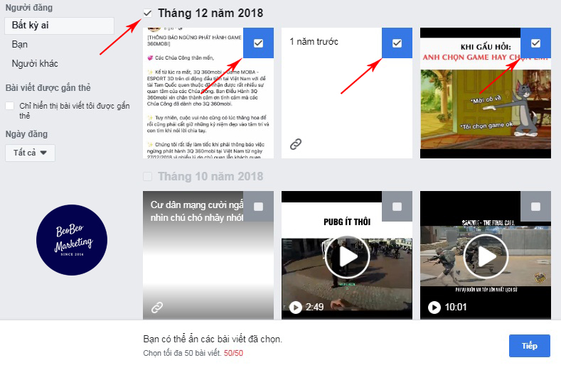 cách xóa tất cả bài viết trên facebook