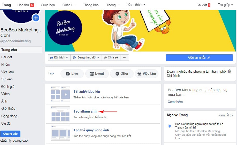 cách đăng video và ảnh lên fanpage