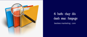 thay đổi danh mục fanpage