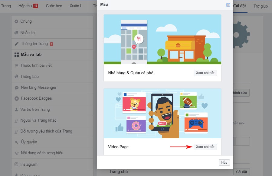 thay đổi giao diện trang