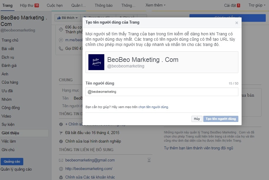trang này không thích hợp để đặt tên người dùng