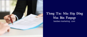 hợp đồng mua bán fanpage
