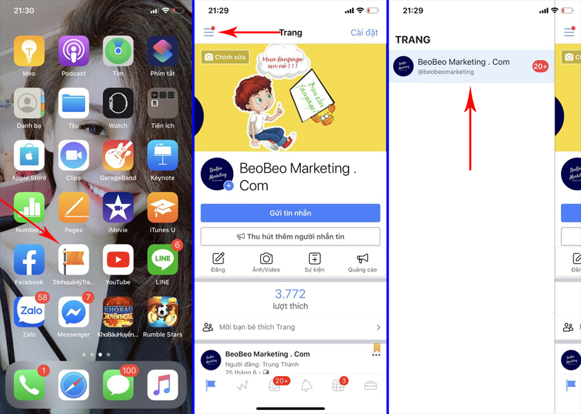 cách vào trang facebook