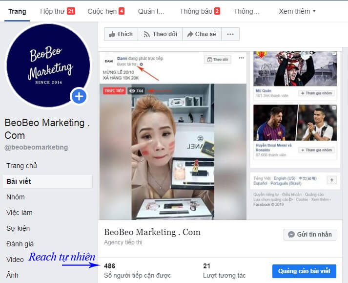 page bị bóp tương tác