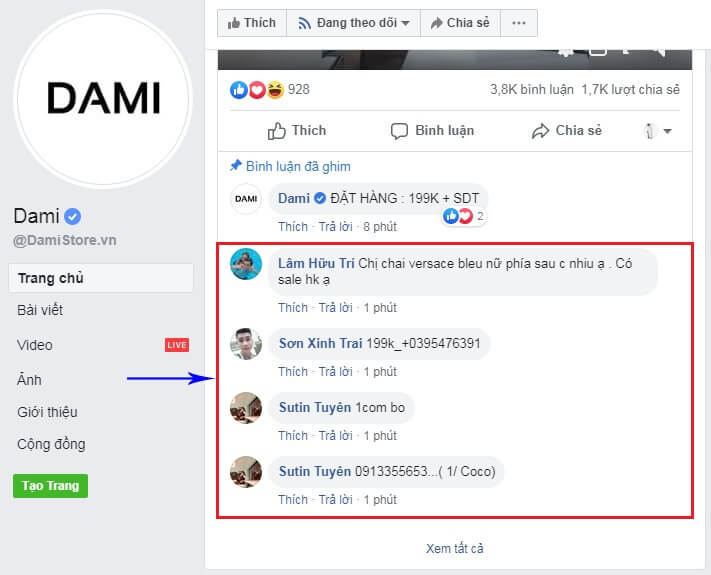 thuê fanpage quảng cáo livestream