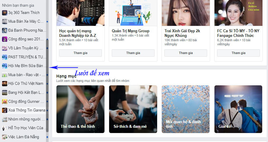 bạn là thành viên nhóm nào