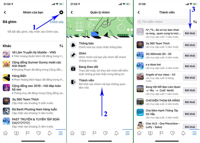 cách thoát khỏi nhóm facebook