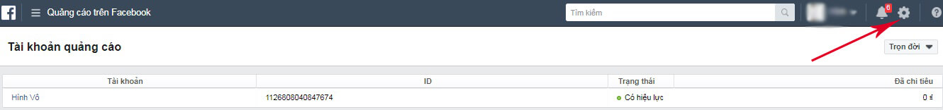 thanh toán quảng cáo trên Facebook