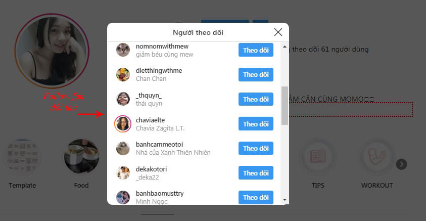 cách tăng follow insta