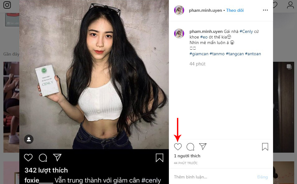 cách tăng like trên instagram