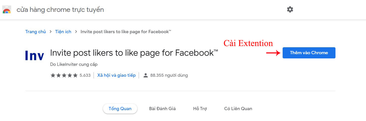 mời người like post like page