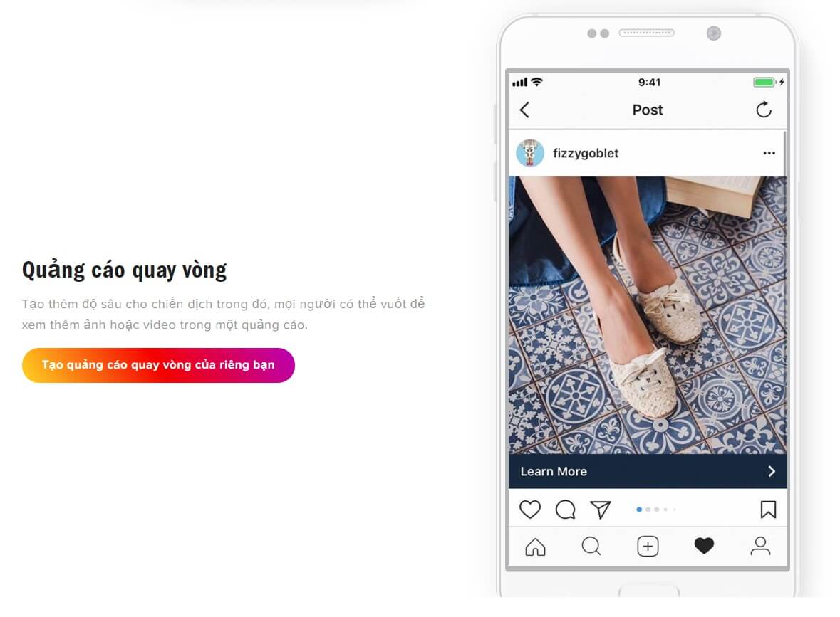 chạy quảng cáo trên instagram