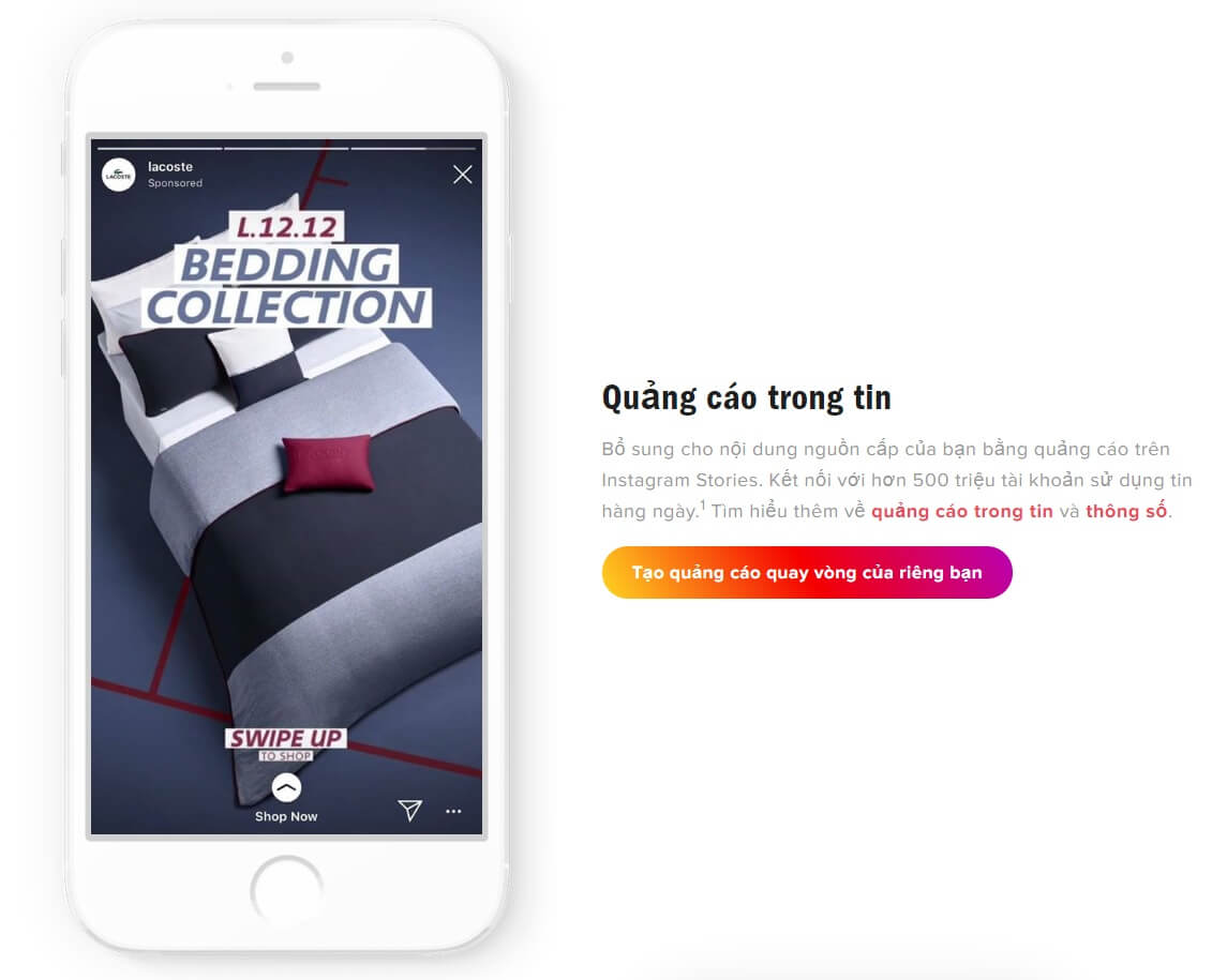 quảng cáo instagram