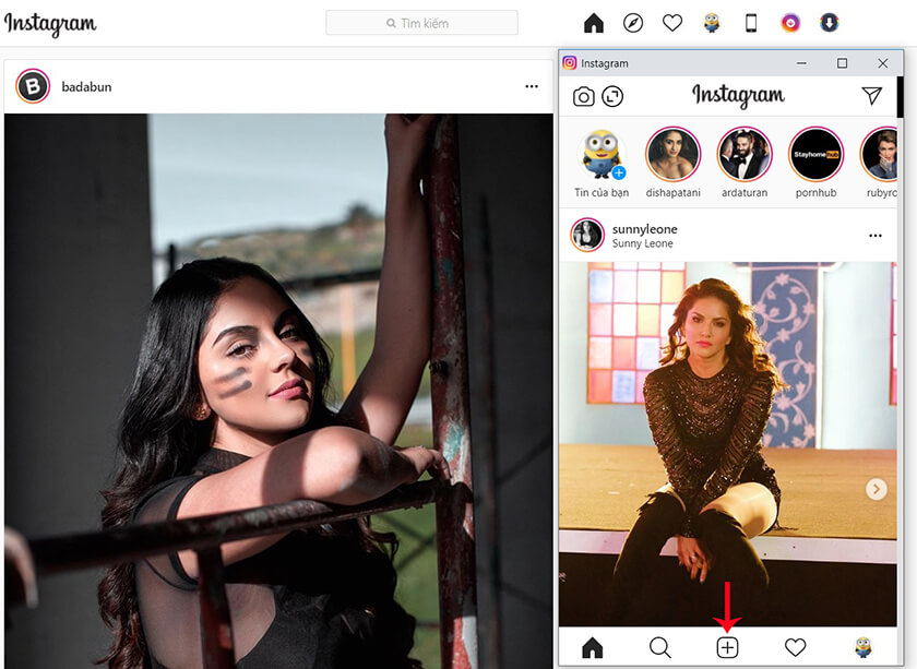 up video lên instagram bằng laptop