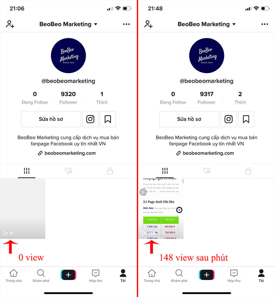 cách auto view tik tok