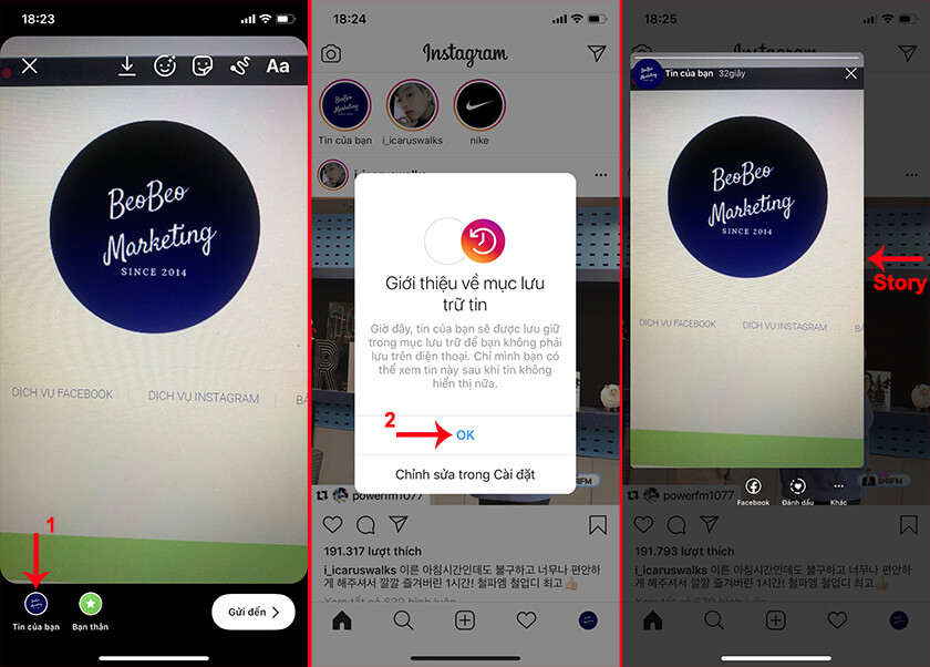 cách đăng story trên instagram