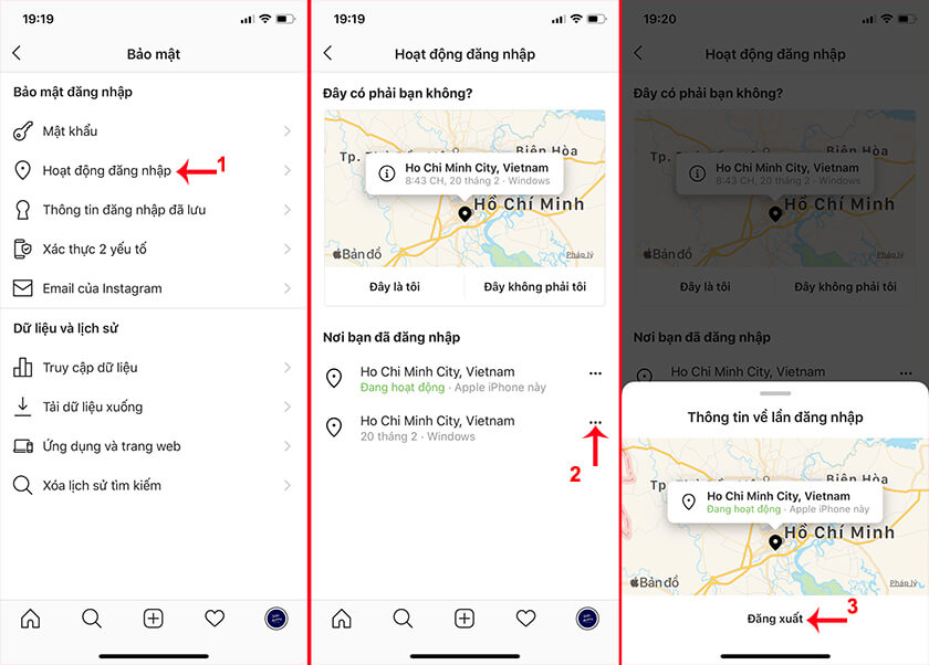 Cách đăng xuất Instagram trên điện thoại khác