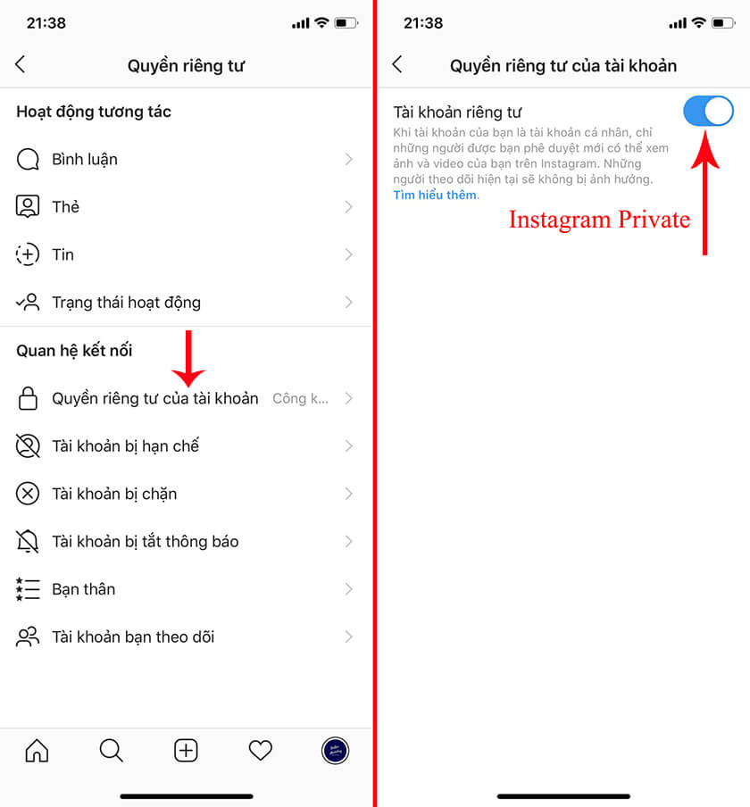 cách xem ảnh riêng tư trên instagram