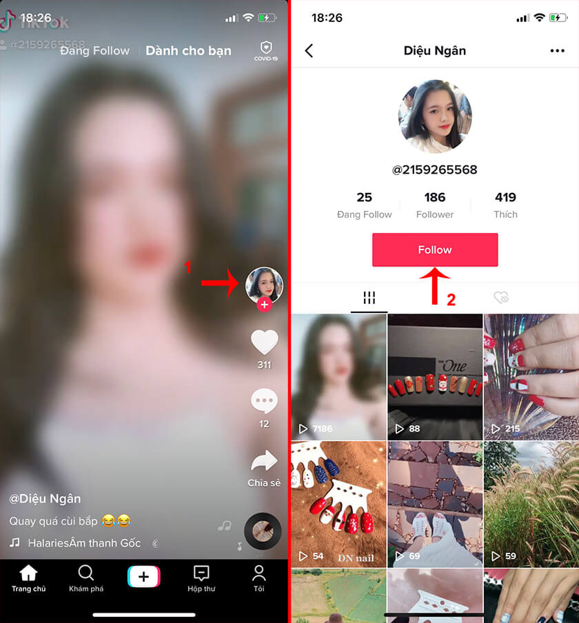 hướng dẫn tăng follow tiktok 2020