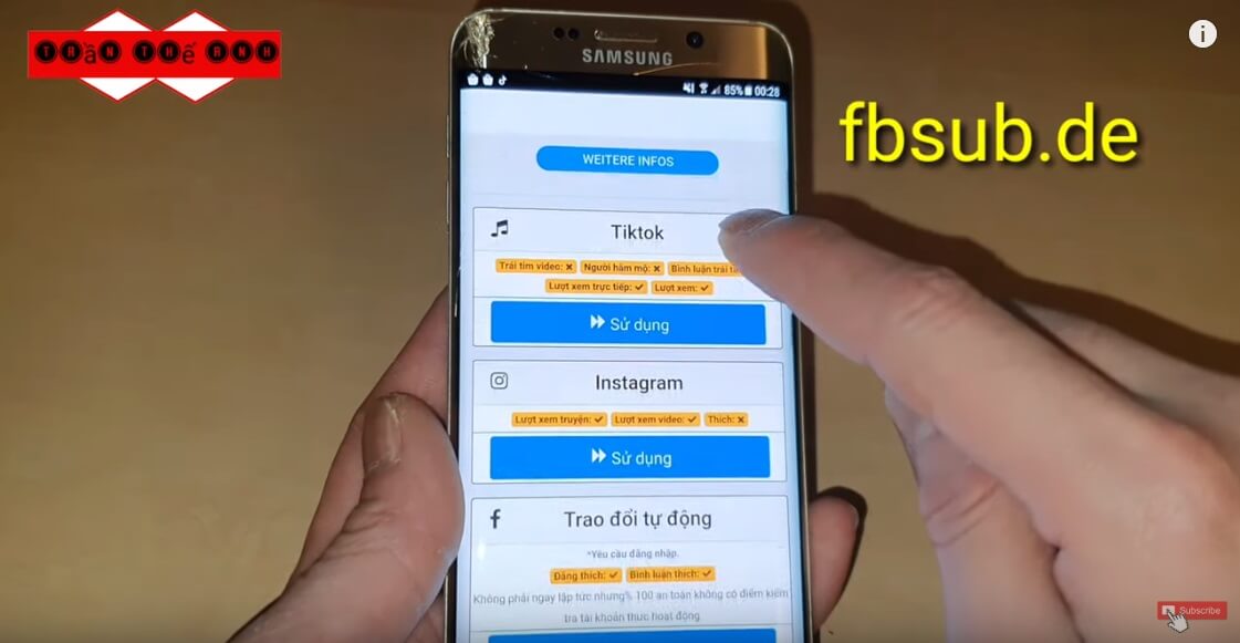 sử dụng phần mềm tăng follow tiktok