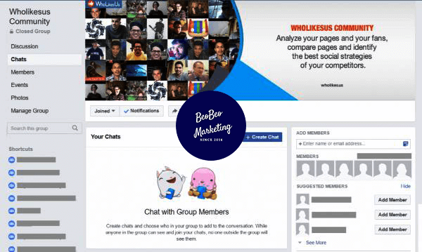 tạo nhóm messenger