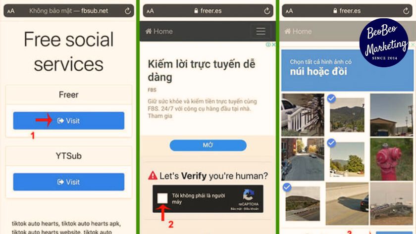 Fbsub.de web tăng tim tiktok