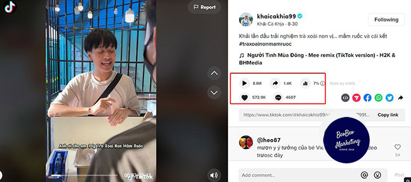 Câu hỏi liên quan video tiktok không lên xu hướng